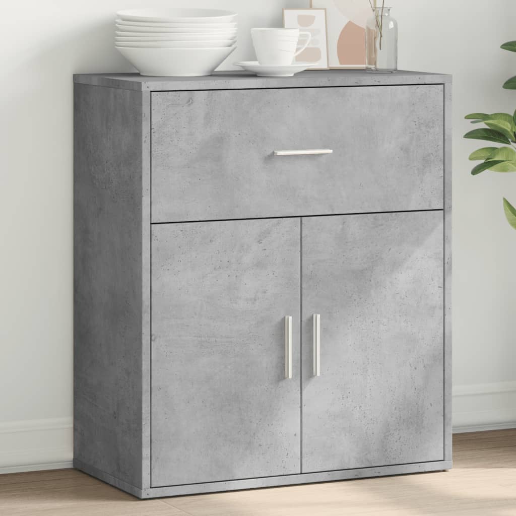 foto del prodotto credenza grigio cemento 60x31x70 cm in legno multistratocod mxl 115542