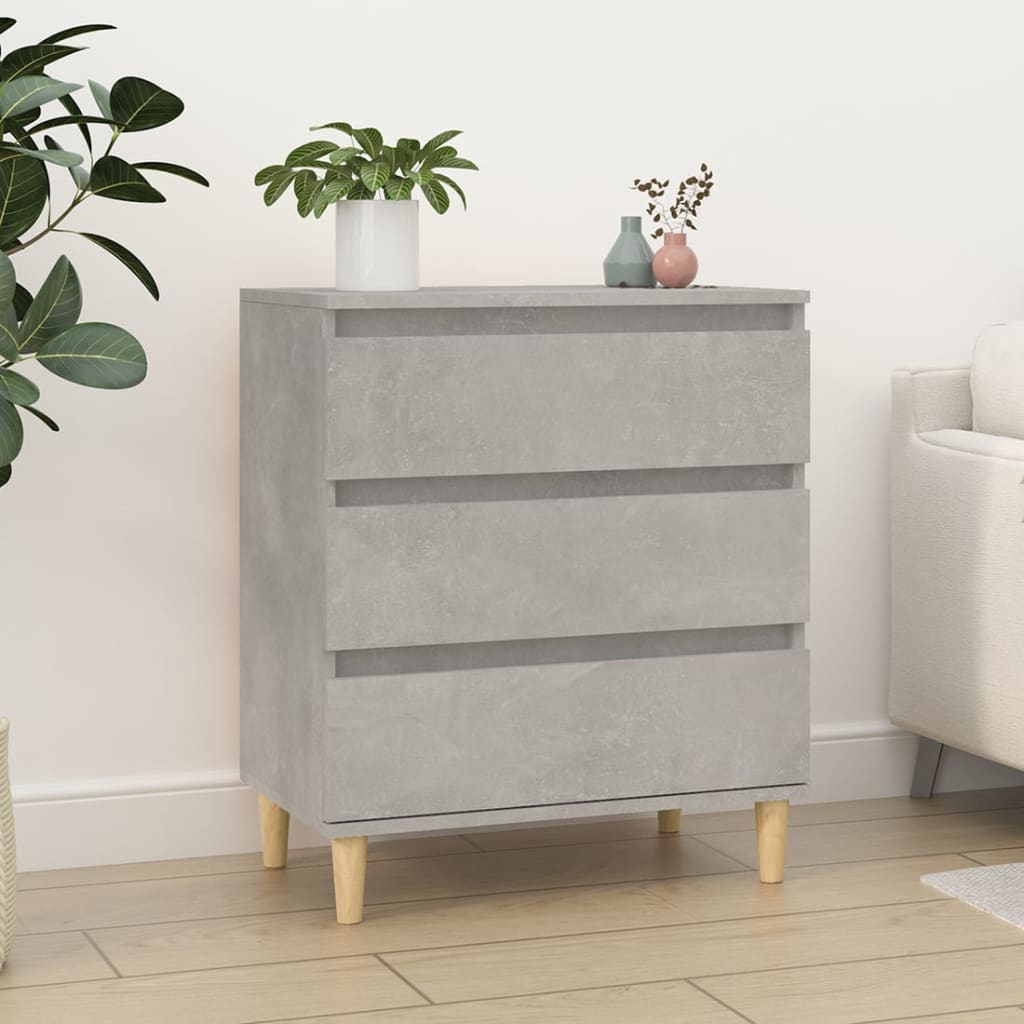 foto del prodotto credenza grigio cemento 60x35x70 cm in legno multistrato cod mxl 27280