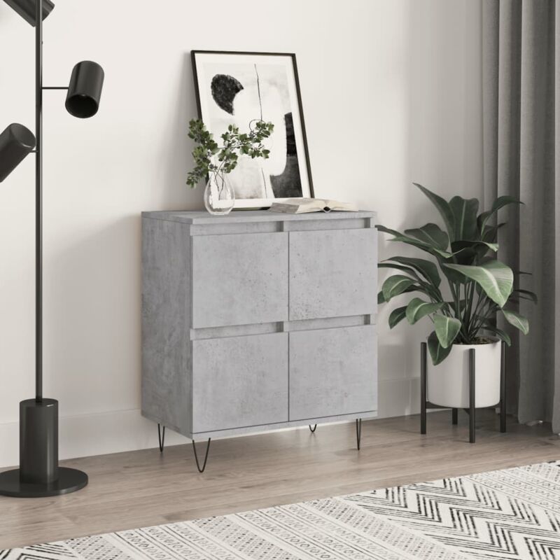 foto del prodotto credenza grigio cemento 60x35x70 cm in legno multistrato vidaxl