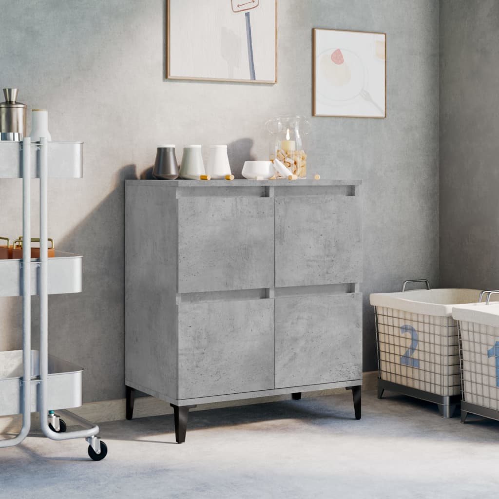 foto del prodotto credenza grigio cemento 60x35x70 cm in legno multistratocod mxl 127277
