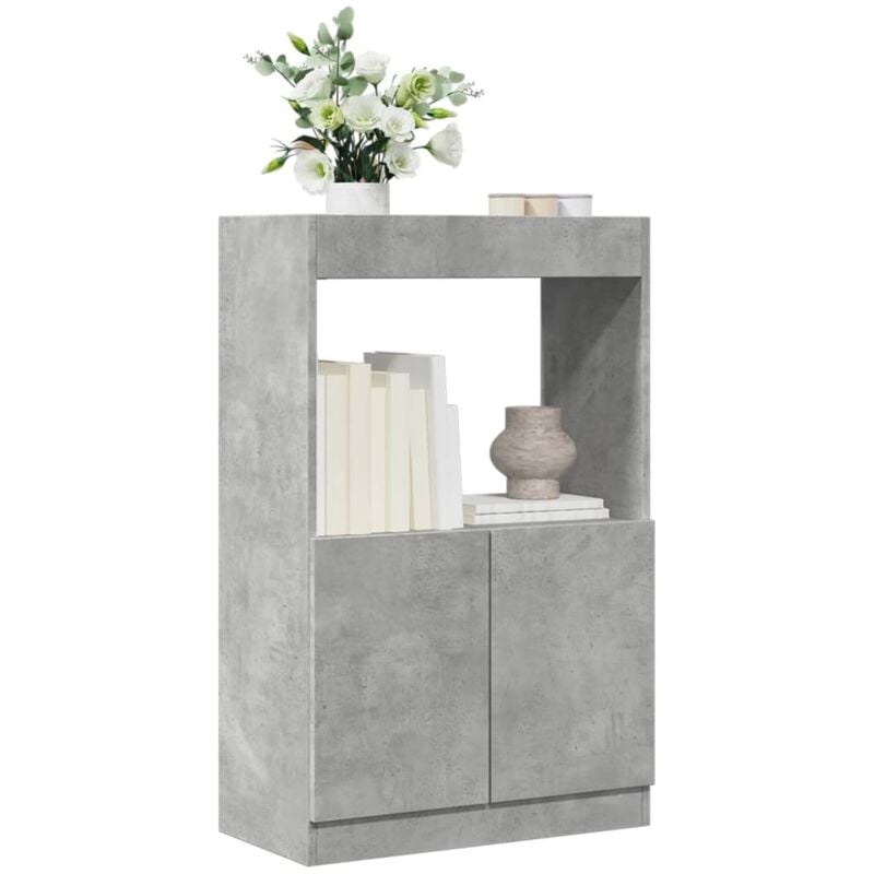 foto del prodotto credenza grigio cemento 63x33x100 cm in truciolato vidaxl