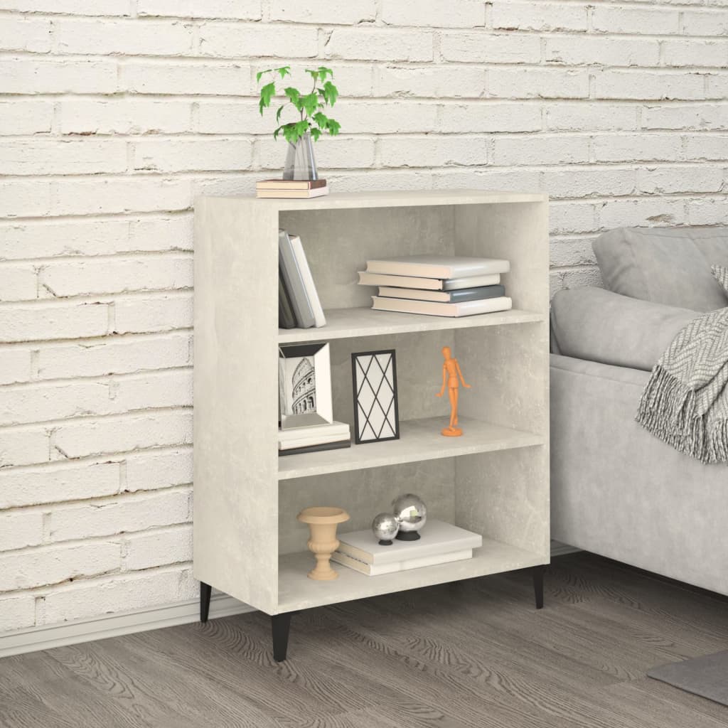 foto del prodotto credenza grigio cemento 69,5x32,5x90 cm in legno multistrato cod mxl 26768