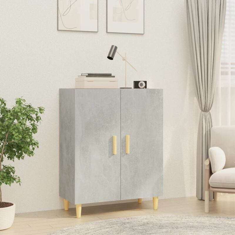 foto del prodotto credenza grigio cemento 70x34x90 cm in legno multistrato vidaxl
