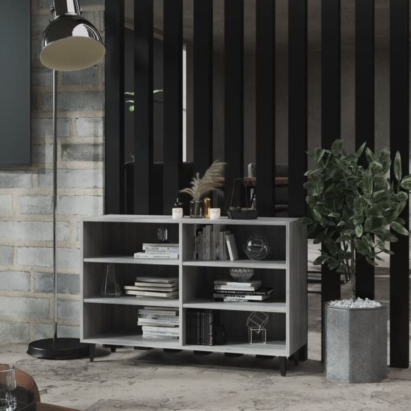 foto del prodotto credenza grigio sonoma 103,5x35x70 cm in truciolato vidaxl