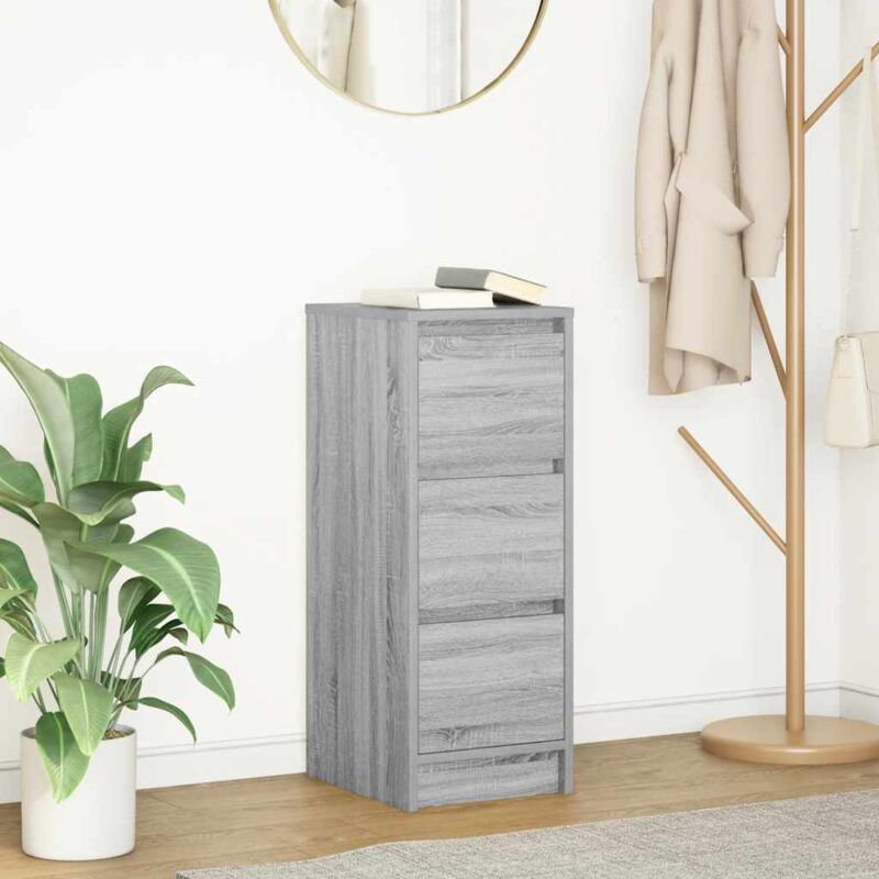 foto del prodotto credenza grigio sonoma 29,5x34x76 cm in legno multistrato vidaxl