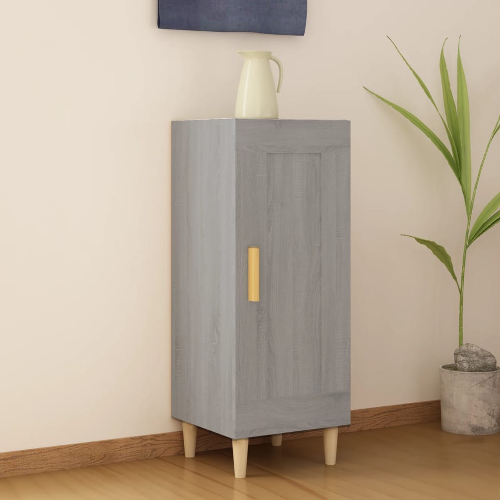 foto del prodotto credenza grigio sonoma 34,5x34x90 cm in legno multistrato cod mxl 9234