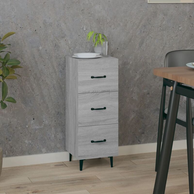 foto del prodotto credenza grigio sonoma 34,5x34x90 cm in legno multistrato vidaxl
