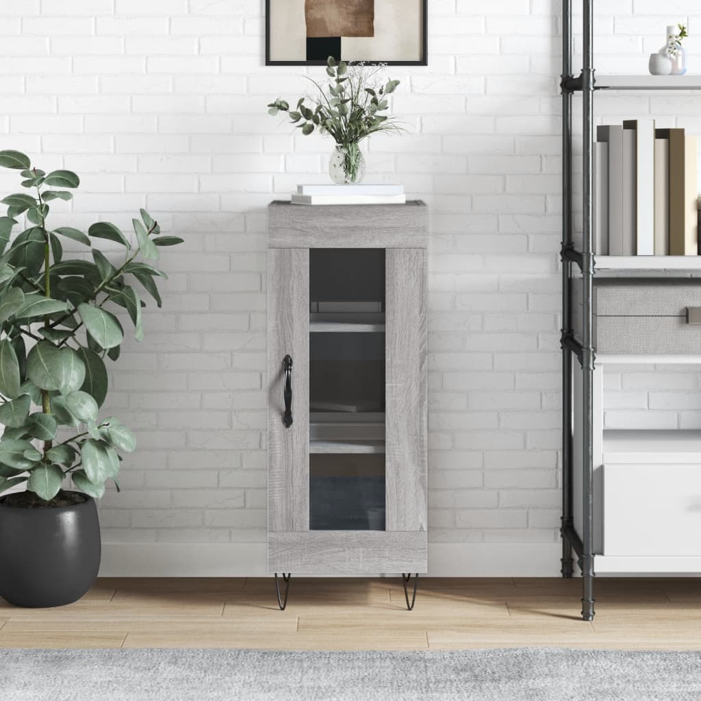 foto del prodotto credenza grigio sonoma 34,5x34x90 cm in legno multistratocod mxl 128609