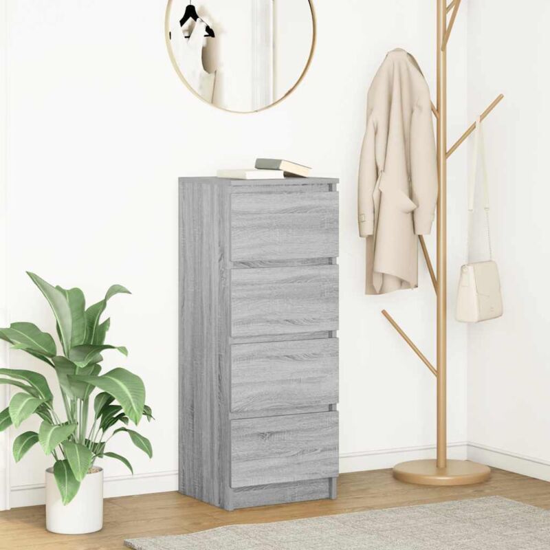 foto del prodotto credenza grigio sonoma 37,5x35x99 cm in legno multistrato vidaxl