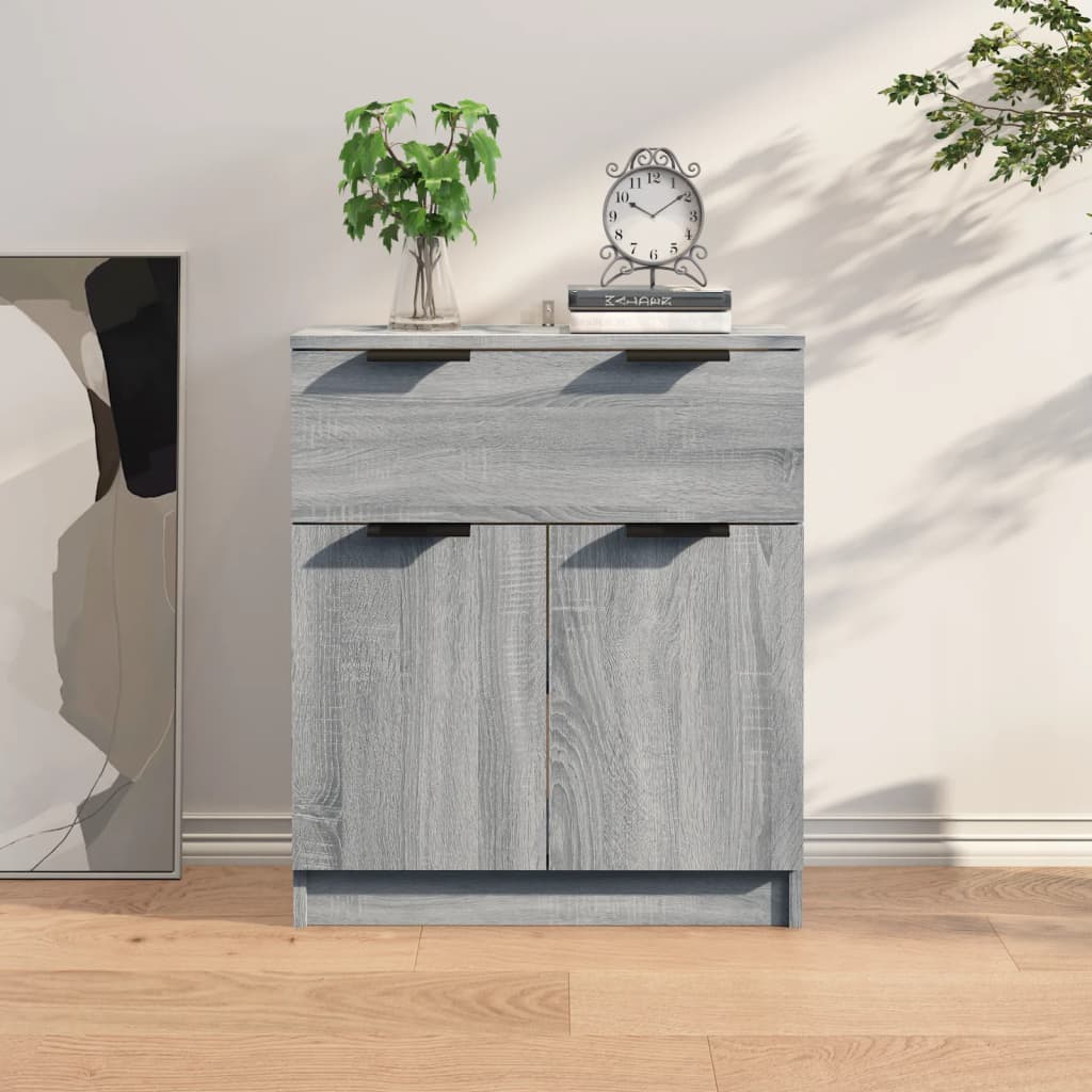 foto del prodotto credenza grigio sonoma 60x30x70 cm in legno multistrato cod mxl 78576
