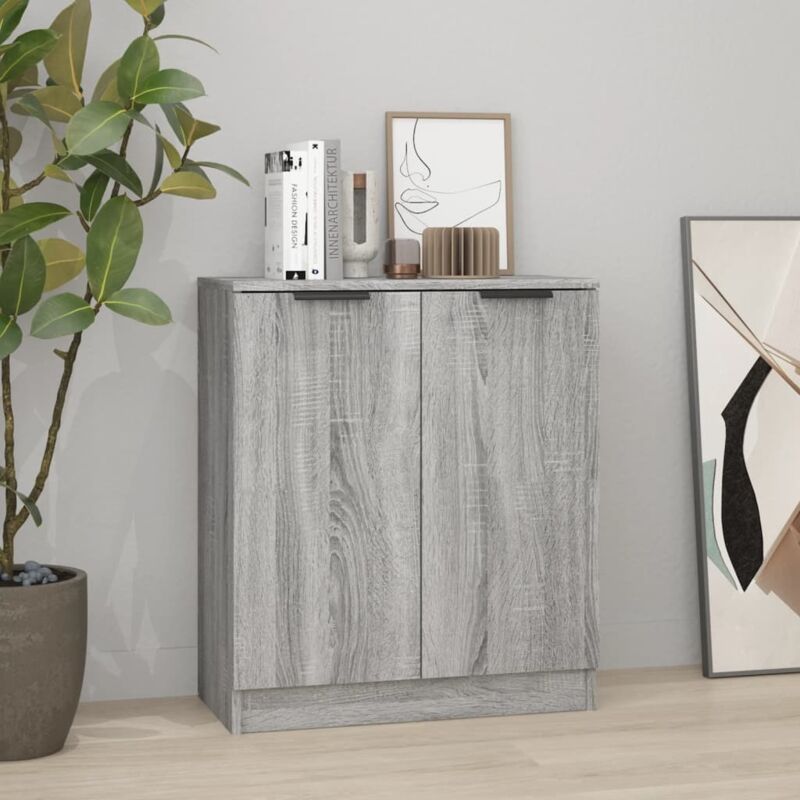 foto del prodotto credenza grigio sonoma 60x30x70 cm in legno tecnico - vidaxl