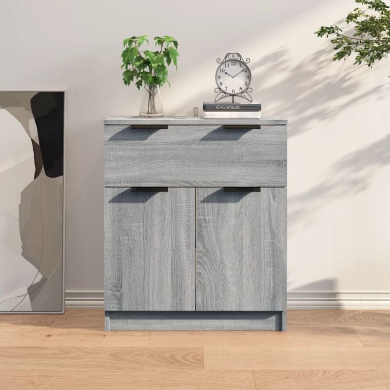 foto del prodotto credenza grigio sonoma 60x30x70 cm in legno tecnico vidaxl