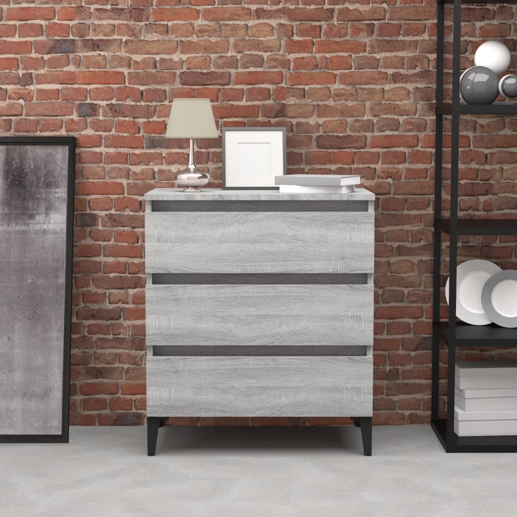 foto del prodotto credenza grigio sonoma 60x35x69 cm in legno multistrato cod mxl 19431