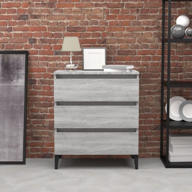 foto del prodotto credenza grigio sonoma 60x35x69 cm in legno multistrato vidaxl
