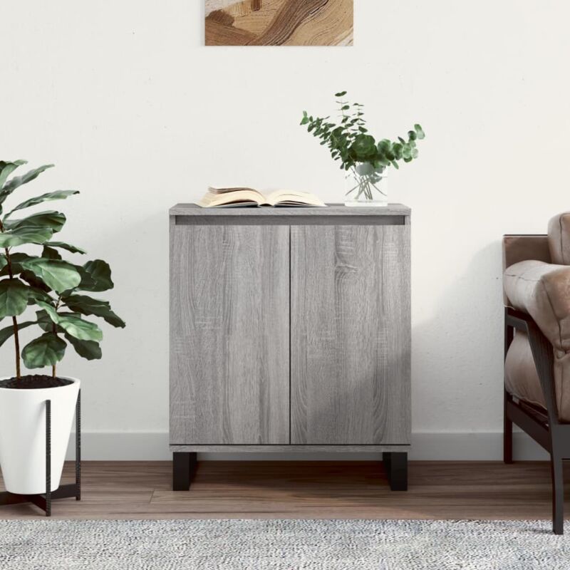 foto del prodotto credenza grigio sonoma 60x35x70 cm in legno multistrato vidaxl
