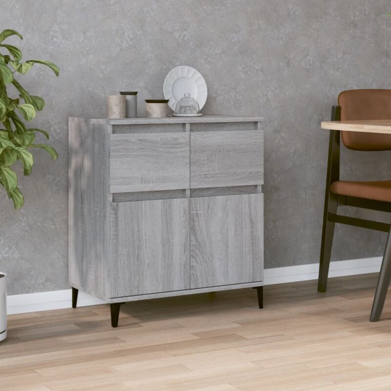 foto del prodotto credenza grigio sonoma 60x35x70 cm in legno multistrato vidaxl