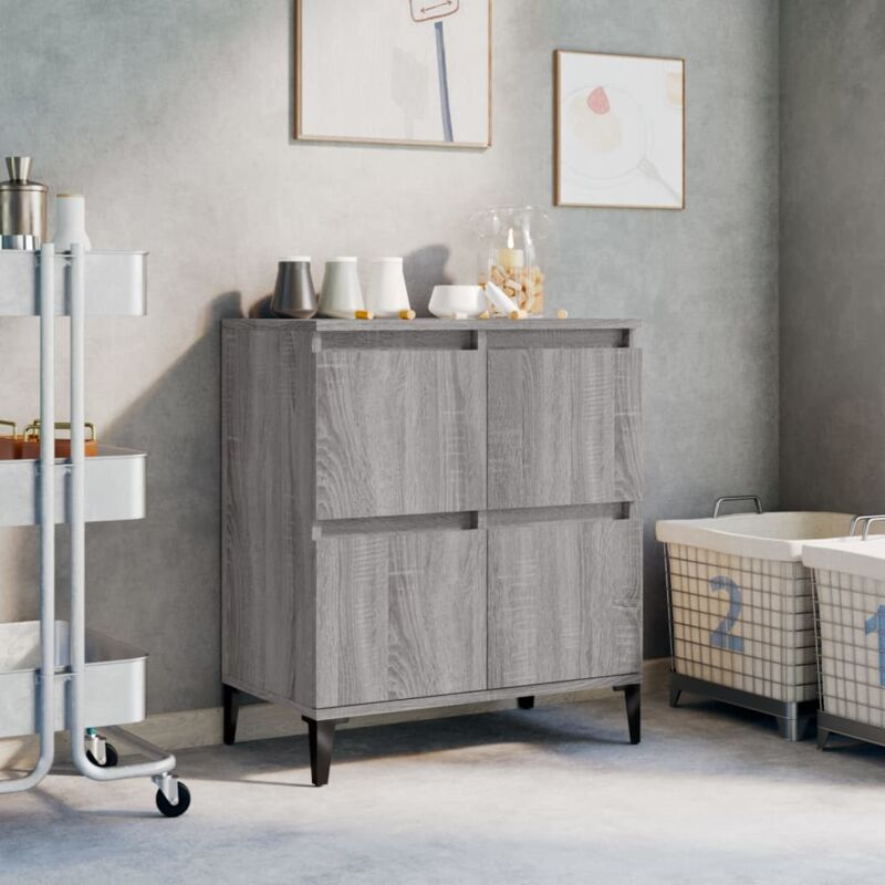 foto del prodotto credenza grigio sonoma 60x35x70 cm in legno multistrato vidaxl