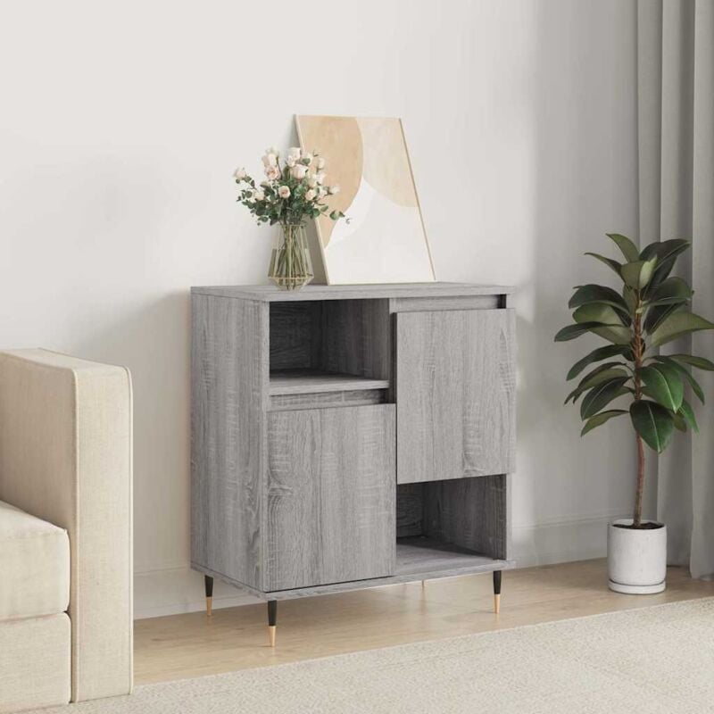 foto del prodotto credenza grigio sonoma 60x35x70 cm in legno multistrato vidaxl