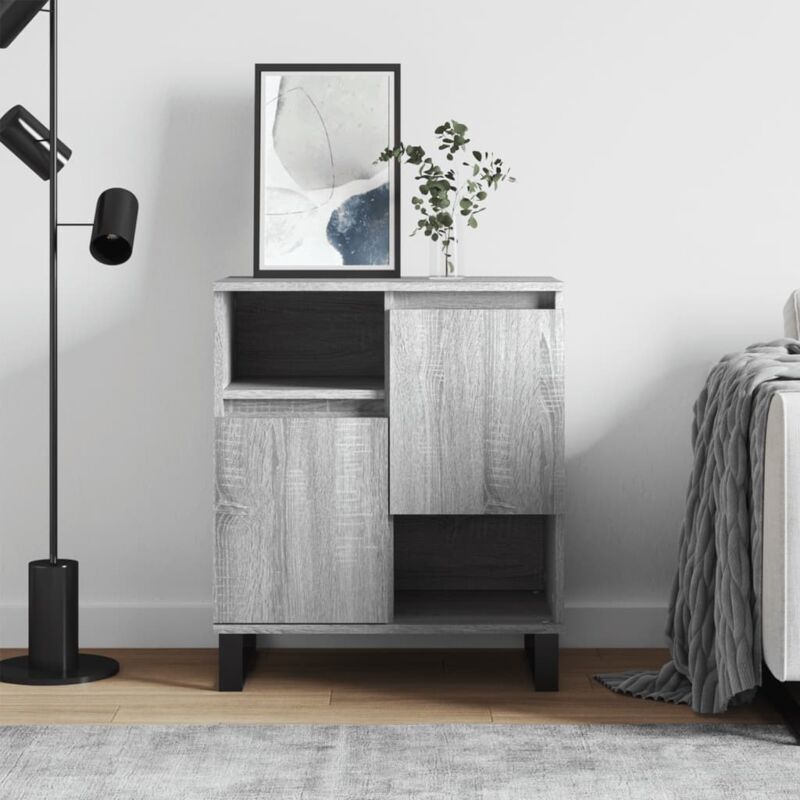 foto del prodotto credenza grigio sonoma 60x35x70 cm in legno multistrato vidaxl