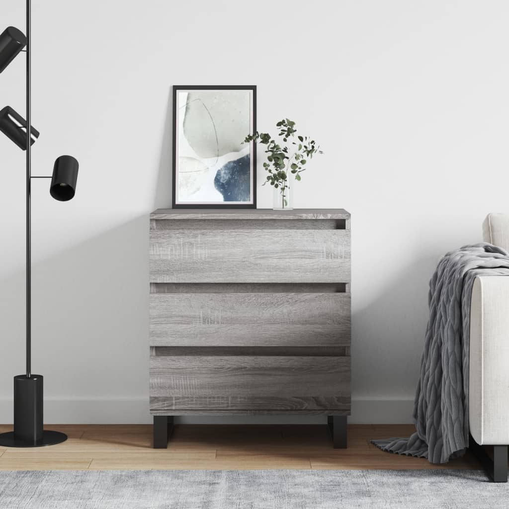 foto del prodotto credenza grigio sonoma 60x35x70 cm in legno multistratocod mxl 128741