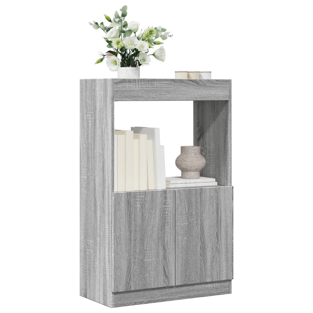 foto del prodotto credenza grigio sonoma 63x33x100 cm in truciolato