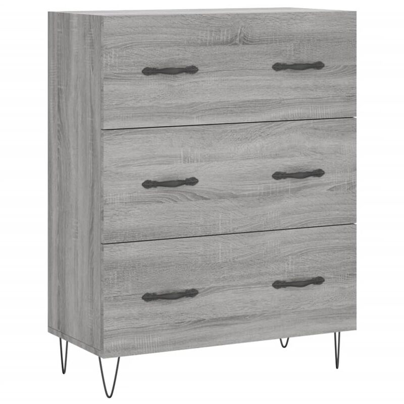 foto del prodotto credenza grigio sonoma 69,5x34x90 cm in legno multistrato vidaxl