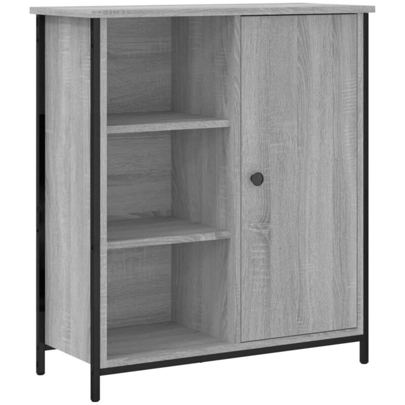 foto del prodotto credenza grigio sonoma 70x30x80 cm in legno multistrato - vidaxl