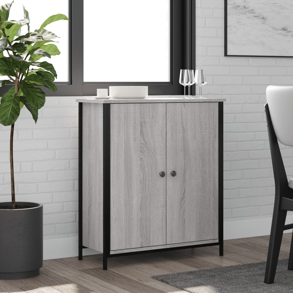foto del prodotto credenza grigio sonoma 70x30x80 cm in legno multistratocod mxl 107328