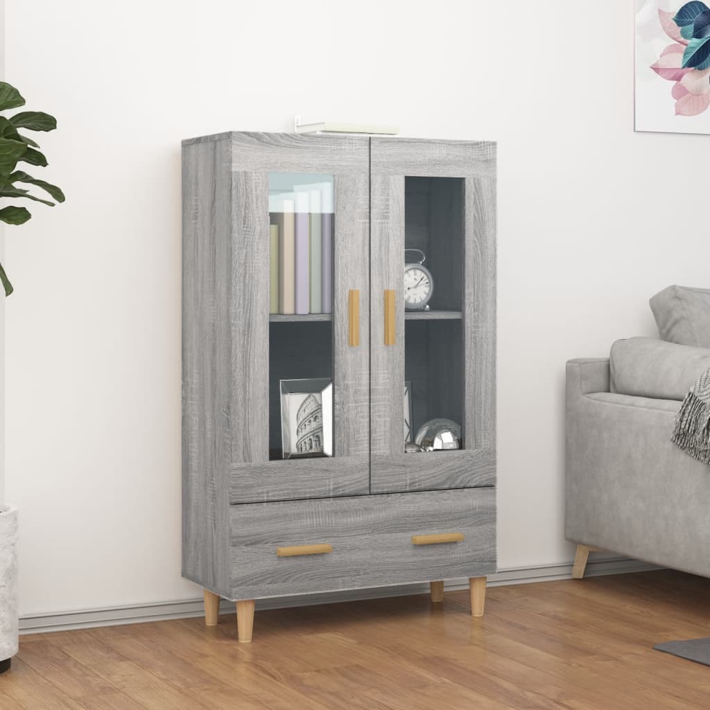 foto del prodotto credenza grigio sonoma 70x31x115 cm in legno multistrato cod mxl 11761