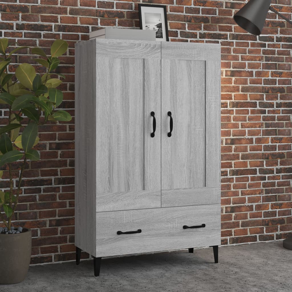 foto del prodotto credenza grigio sonoma 70x31x115 cm in legno multistrato cod mxl 26790