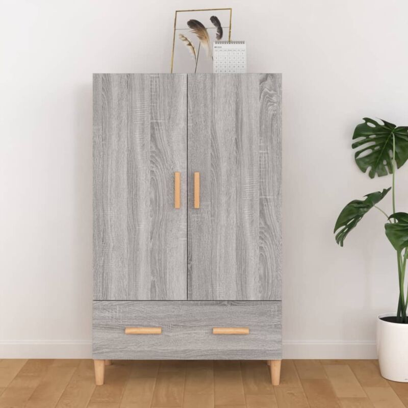 foto del prodotto credenza grigio sonoma 70x31x115 cm in legno multistrato vidaxl