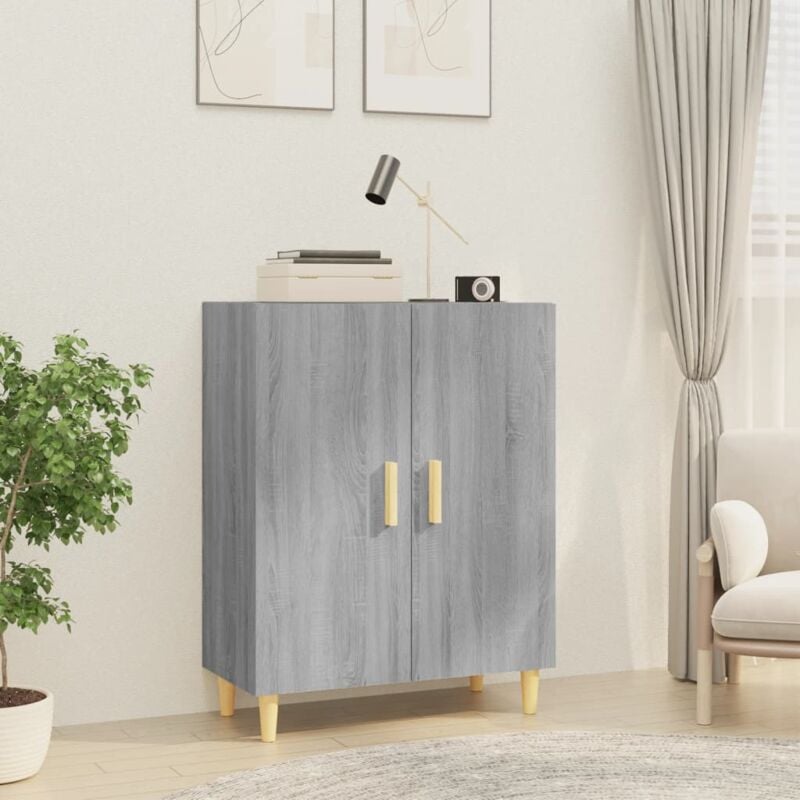 foto del prodotto credenza grigio sonoma 70x34x90 cm in legno multistrato vidaxl