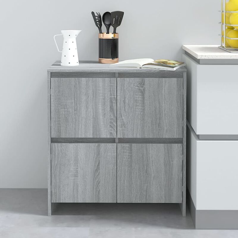 foto del prodotto credenza grigio sonoma 70x41x75 cm in truciolato vidaxl