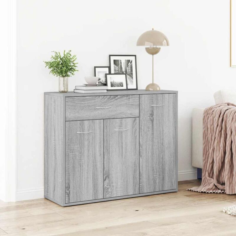 foto del prodotto credenza grigio sonoma 88x30x70 cm in legno ingegnerizzato vidaxl