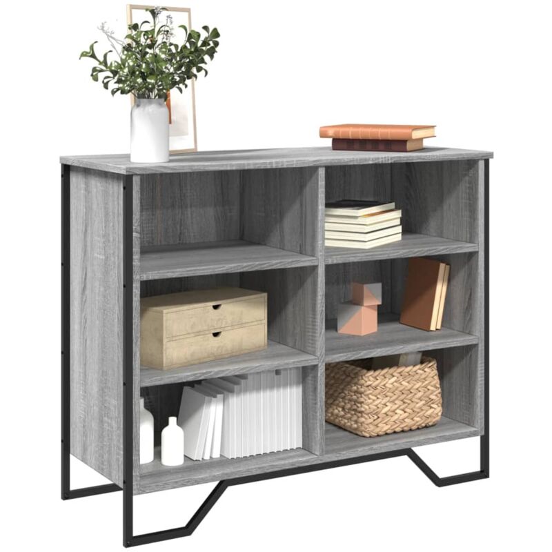 foto del prodotto credenza grigio sonoma 91x35,5x74,5 cm in legno multistrato vidaxl