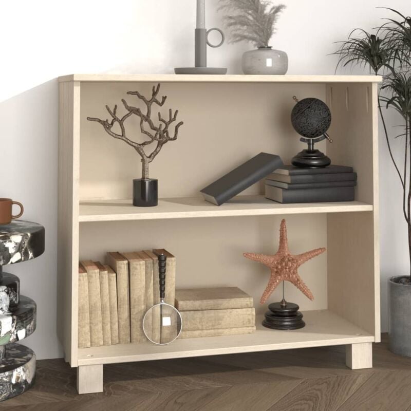 foto del prodotto credenza hamar ambra 85x35x80 cm in legno massello di pino vidaxl