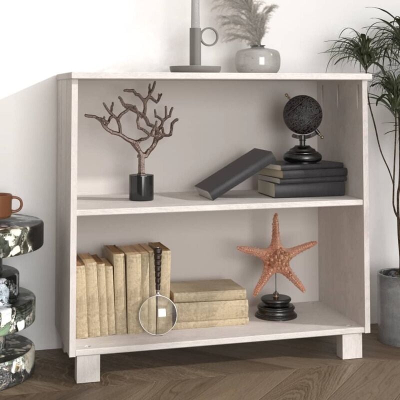 foto del prodotto credenza hamar bianca 85x35x80 cm in legno massello di pino vidaxl