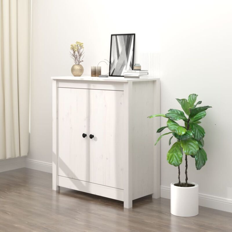 foto del prodotto credenza ideale per salotto in legno dotata di 2 ante vari colori colore bianco