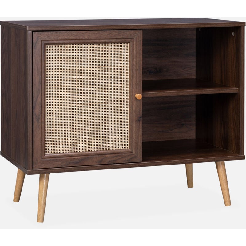 foto del prodotto credenza in cannage, 1 anta, 80cm