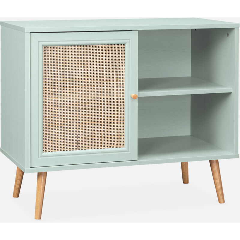 foto del prodotto credenza in cannage, 1 anta, 80cm