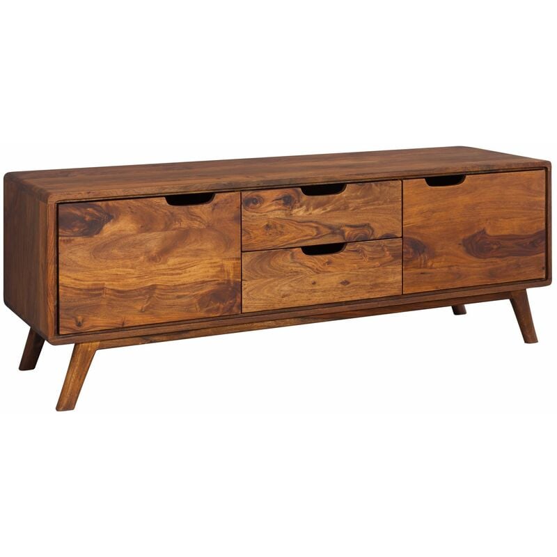 foto del prodotto credenza in legno di sheesham palissandro 134x40x49 noce laccato malm 2 102