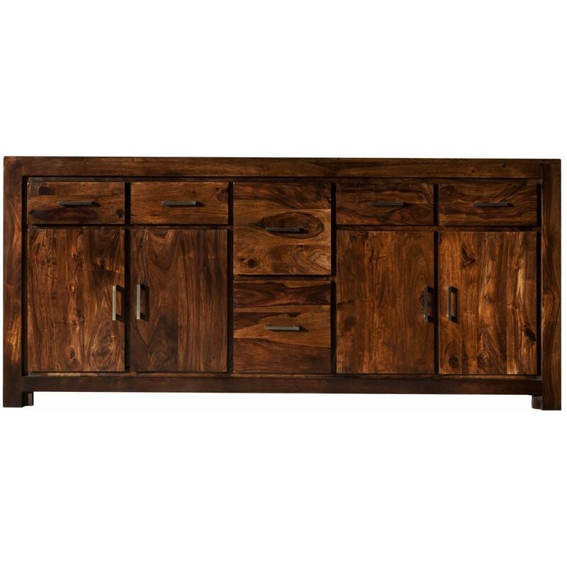 foto del prodotto credenza in legno di sheesham palissandro 200x45x90 miele laccato metro life 134