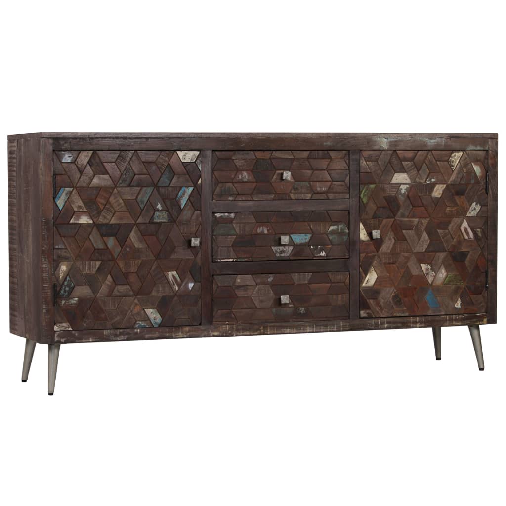 foto del prodotto credenza in legno massello di recupero 160x40x80 cm