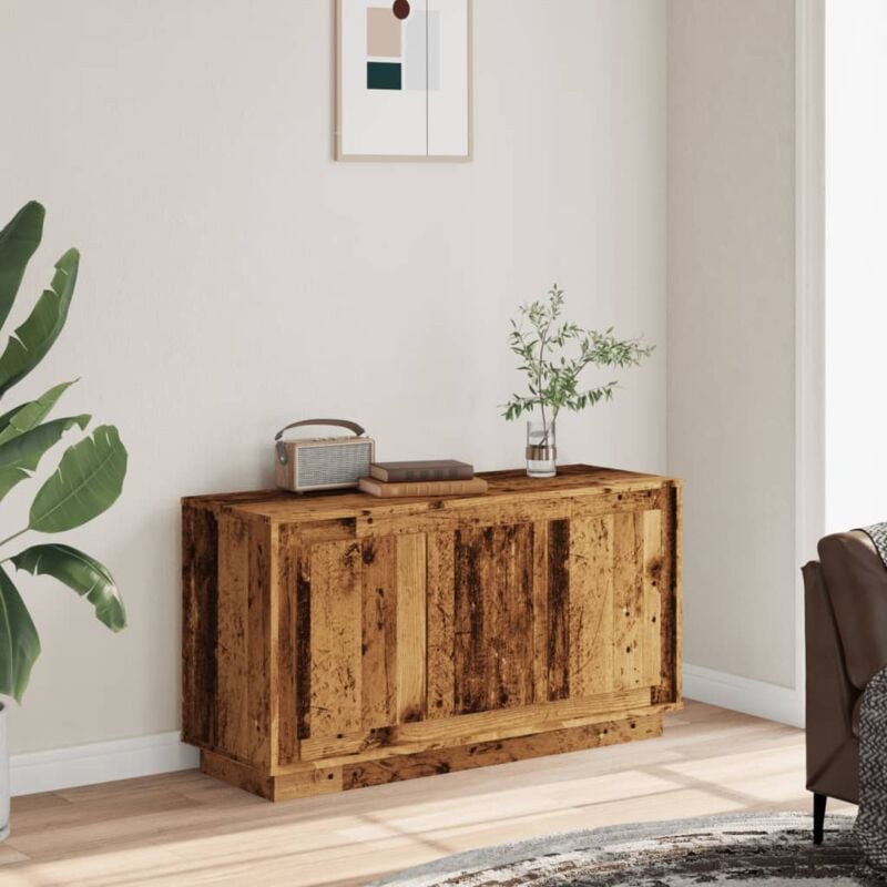 foto del prodotto credenza legno antico 102x35x55 cm in legno multistrato vidaxl