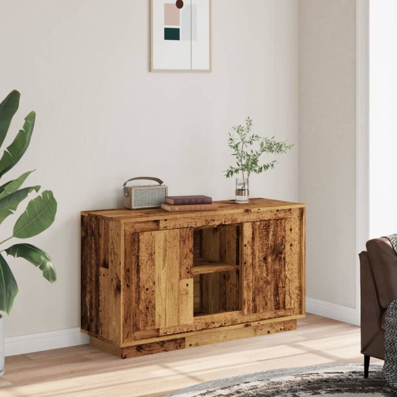 foto del prodotto credenza legno antico 102x35x60 cm in legno multistrato vidaxl