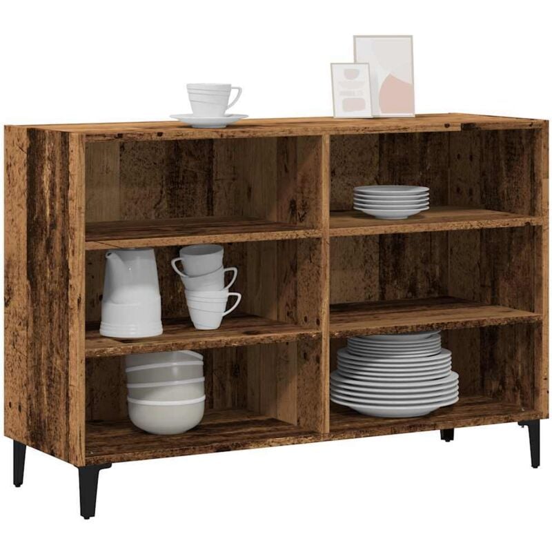 foto del prodotto credenza legno antico 103,5x35x70 cm in truciolato vidaxl