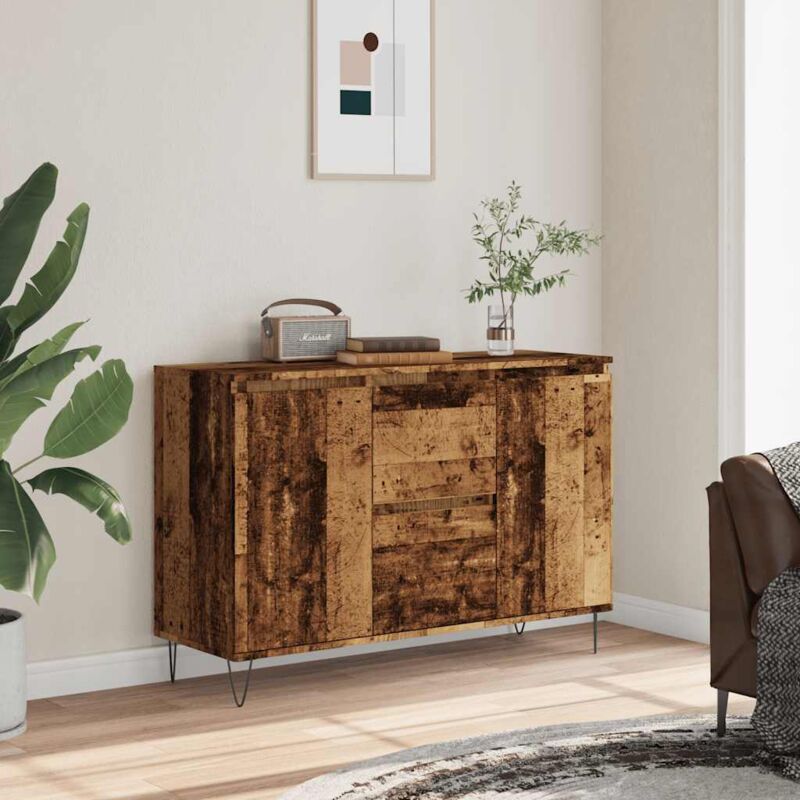 foto del prodotto credenza legno antico 104x35x70 cm in legno multistrato vidaxl