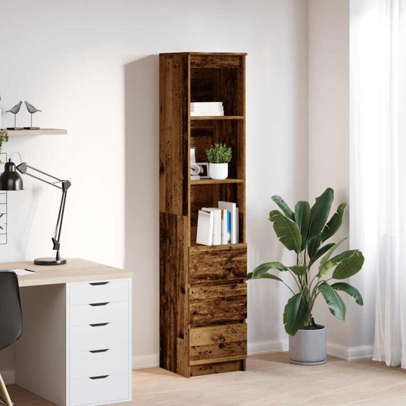 foto del prodotto credenza legno antico 37,5x35x180 cm in truciolato vidaxl
