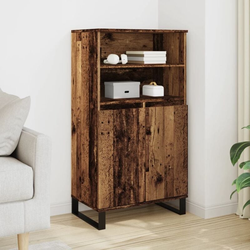 foto del prodotto credenza legno antico 60x36x110 cm in legno multistrato vidaxl