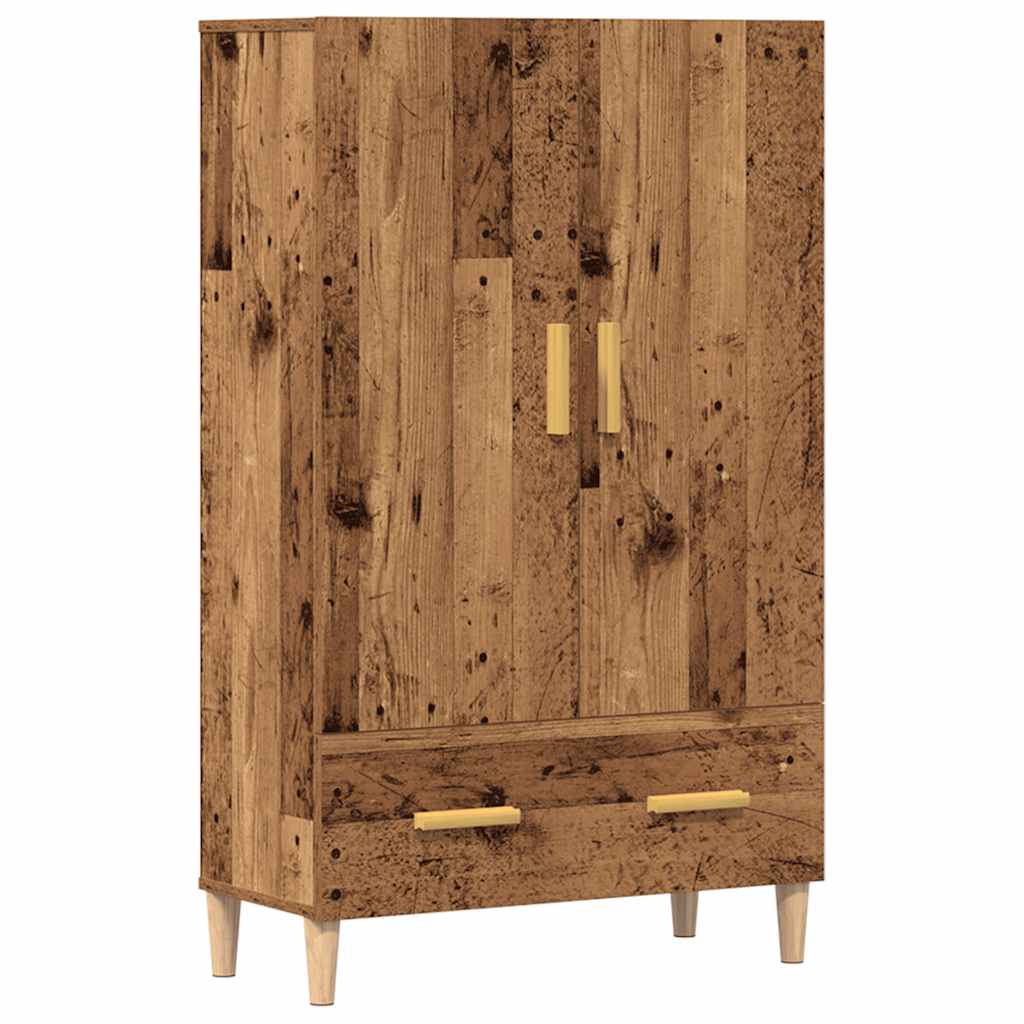 foto del prodotto credenza legno antico 70x31x115 cm in legno multistrato